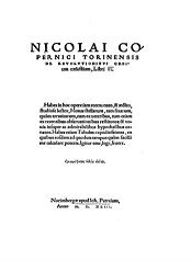 De revolutionibus orbium coelestium