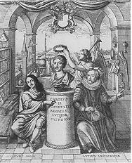Frontispiece to Sprat's History of the Royal Society