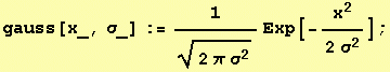 1D Gauss kernel